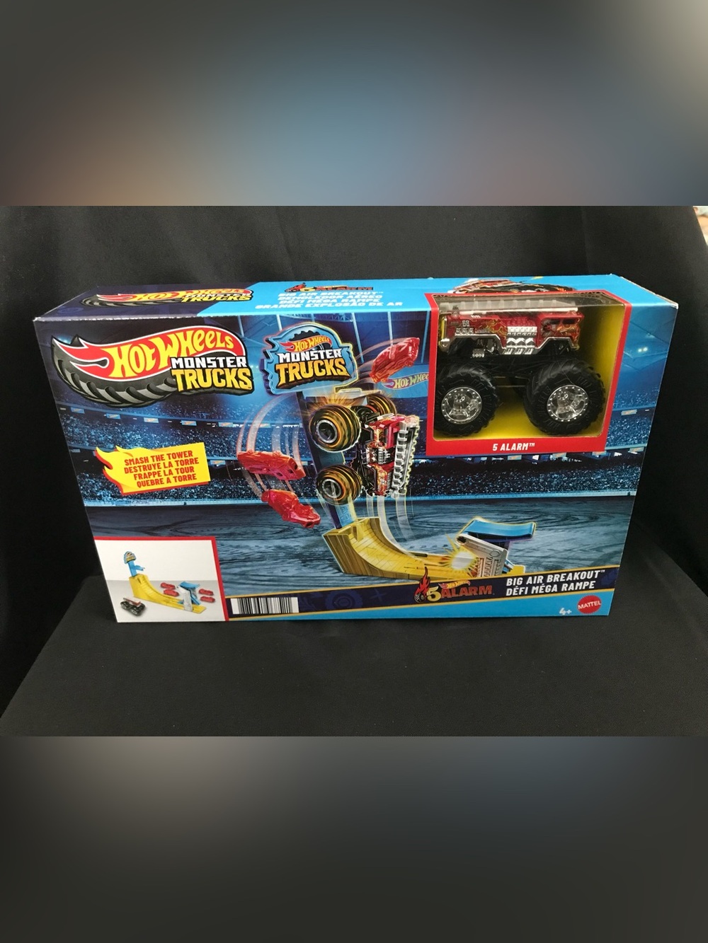 Monster Trucks 5 Alarm Big Air Ramp Playset - Red